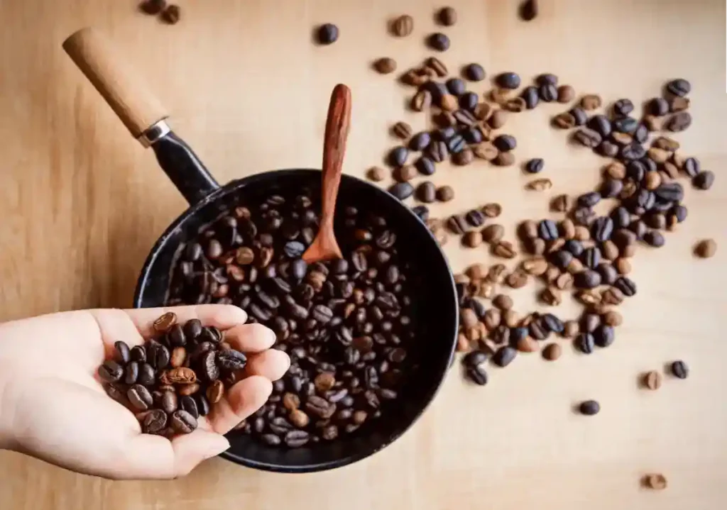 Roasted coffee beans