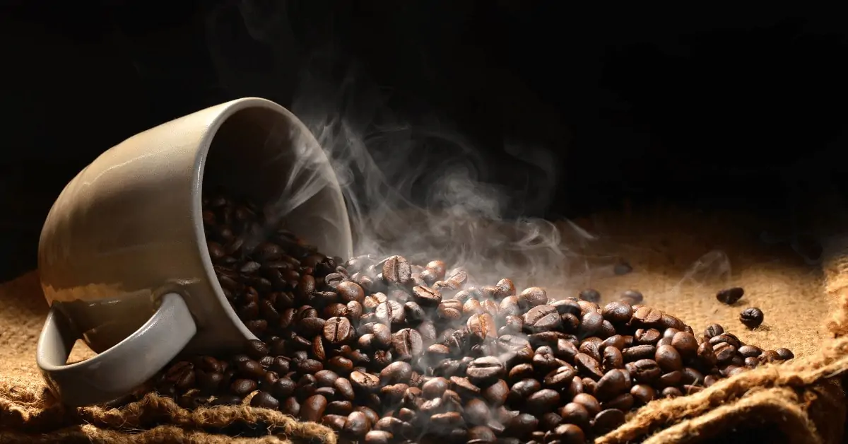 coffee beans on a table