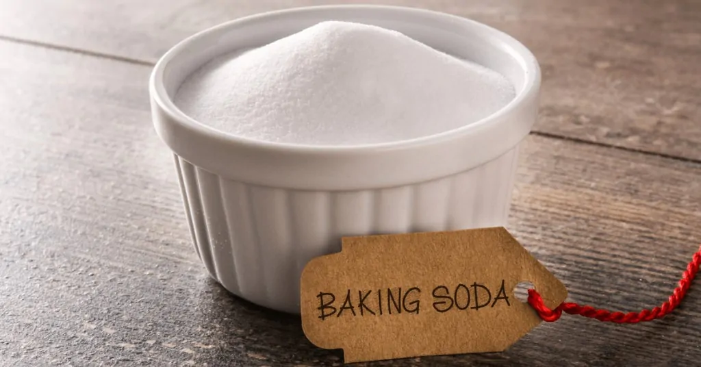 baking soda in a bowl