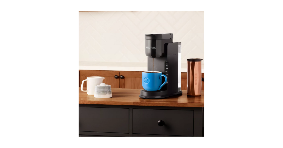 keurig coffee maker in the kitchen