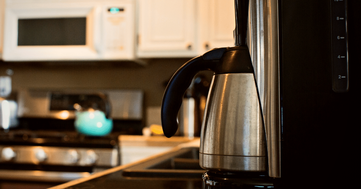 coffee maker in the kitchen