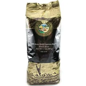 Decaf Espresso Roast Kona Coffee Blend 