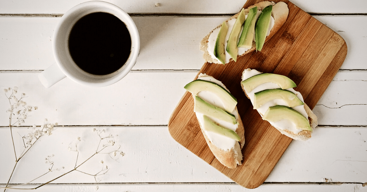 avocado toast and coffee