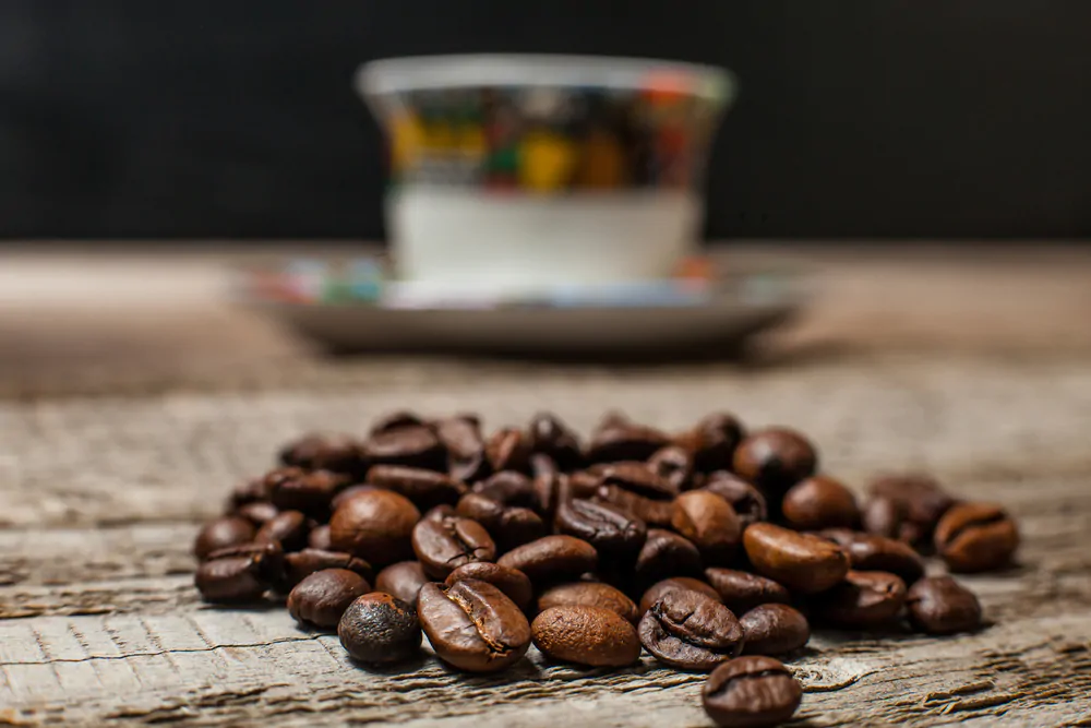 coffee beans on the table